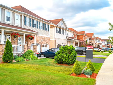 photo of a row of houses