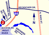 Map to Bert Maxwell boat ramp