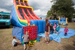 Photo of the kids zone at the Ferry Fest.