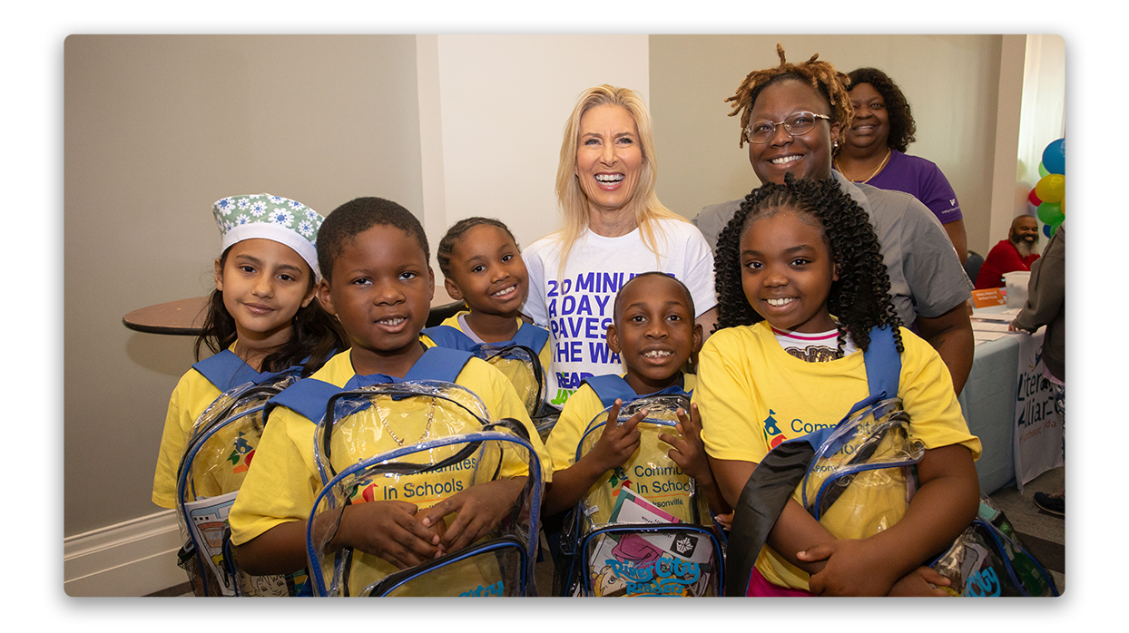 Mayor Deegan with kids