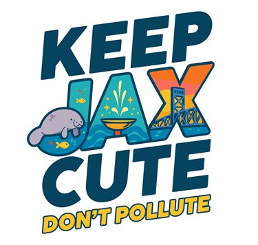 Keep Jax Cute Don't Pollute Logo