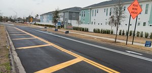 Lonestar road extension - photo of roadway
