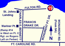 Map to Fulton Boat Ramp