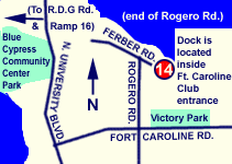 Map to Lonnie Wurn boat ramp