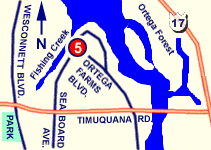 Map to Wayne B. Stevens ramp