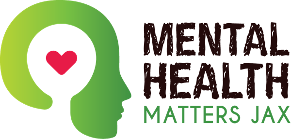 mental health matters jax logo with icon of human head and heart