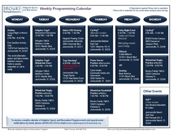 Brooks Calendar of Events