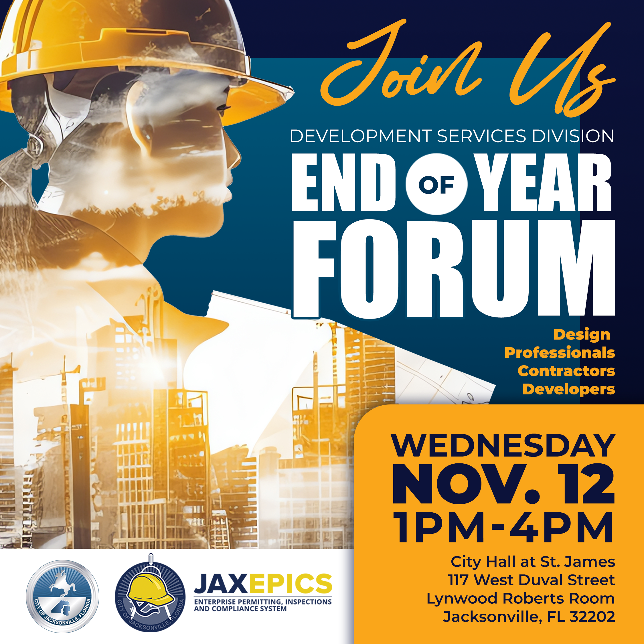 Development Services Division End of Year Forum event details