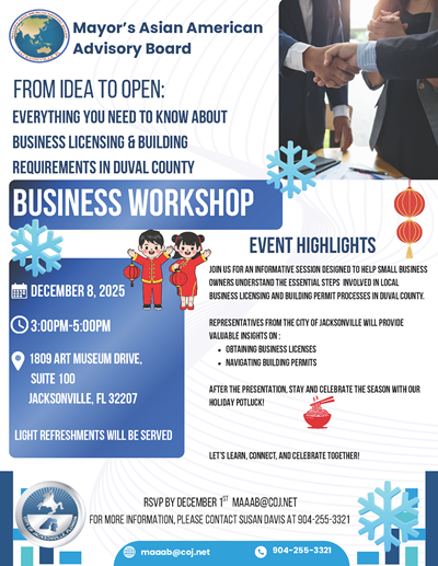 Mayor's Asian American Advisory Board Business Workshop