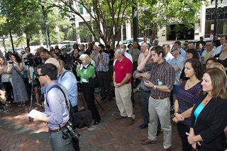 Photo of the audience at the bill signing ceremony.