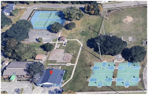 Satellite photo of Westside Center