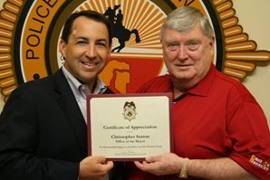 Christopher Sutton with John Keane