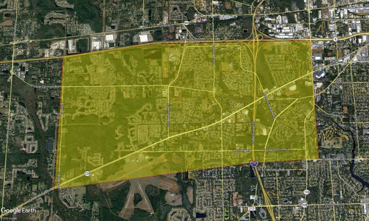 Proposed treatment area straddling Normandy blvd between Lane ave and Blair rd.