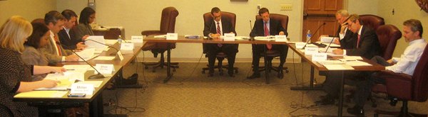 The Jacksonville Ethics Commission deliberates at its January 2014 meeting in City Hall