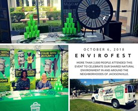 photos of fight blight booth from envirofest 2018
