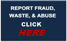 Report fraud, waste and abuse